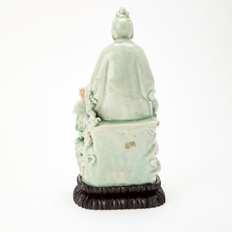 A Chinese Longquan Celadon Figure of a Bodhisattva - 图4