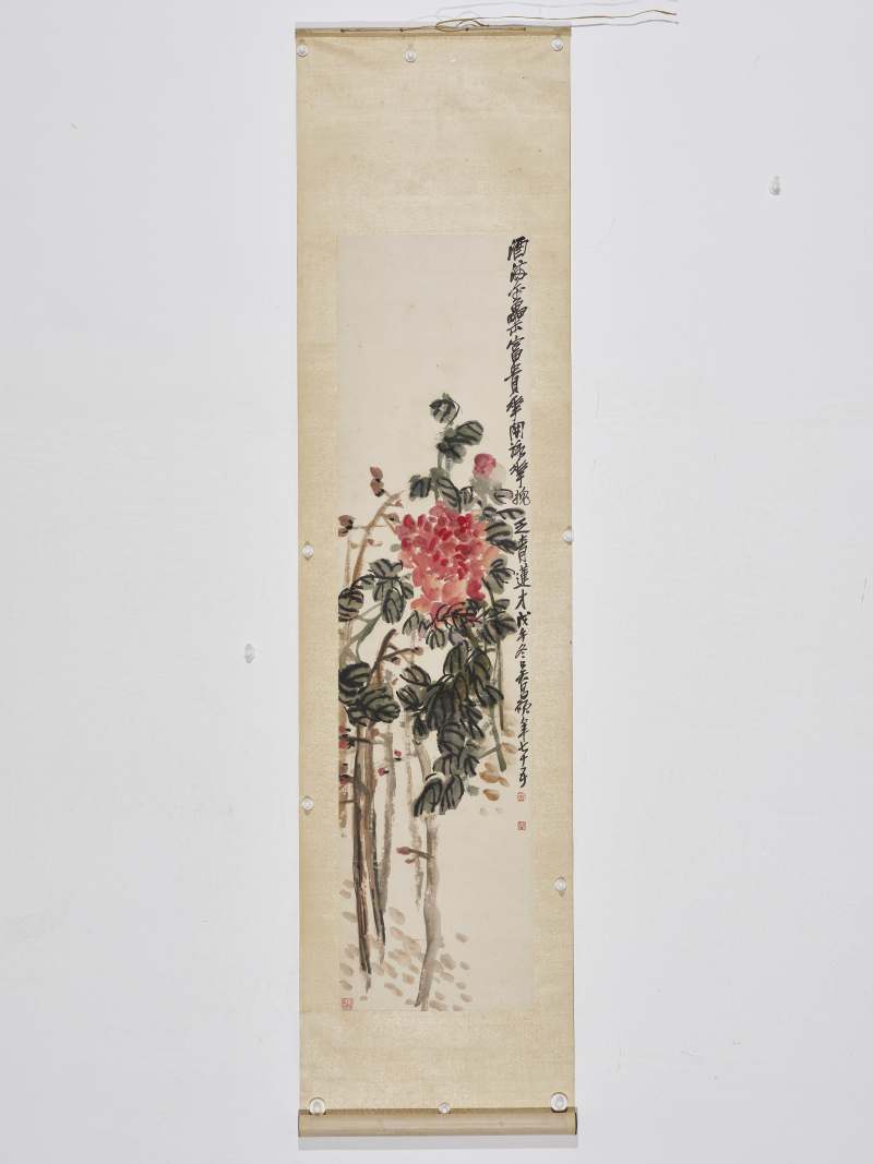 吴昌硕 1918年作 富贵花开 - 图2