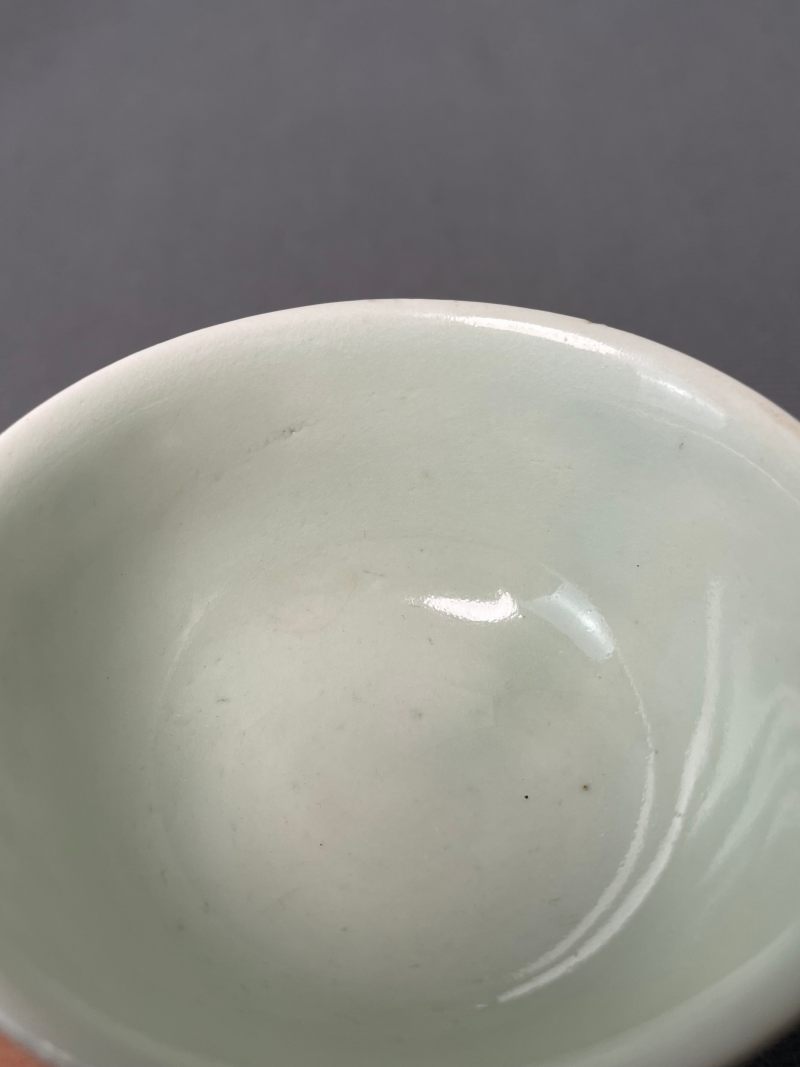 清中期 青花釉里红瓜果纹杯（一对） - 图18