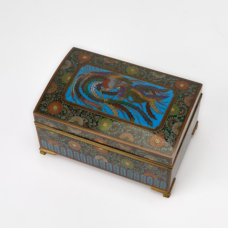 A Japanese Cloisonne Enamel Box - 图4