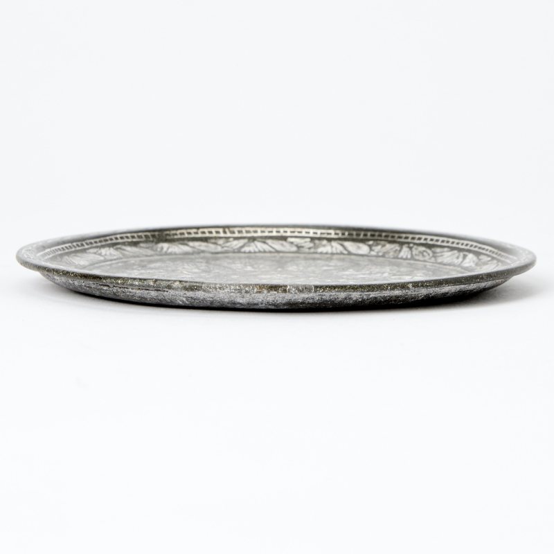 Four Indian Silver-Inlaid Alloy Bidri Ware Dishes - 图3