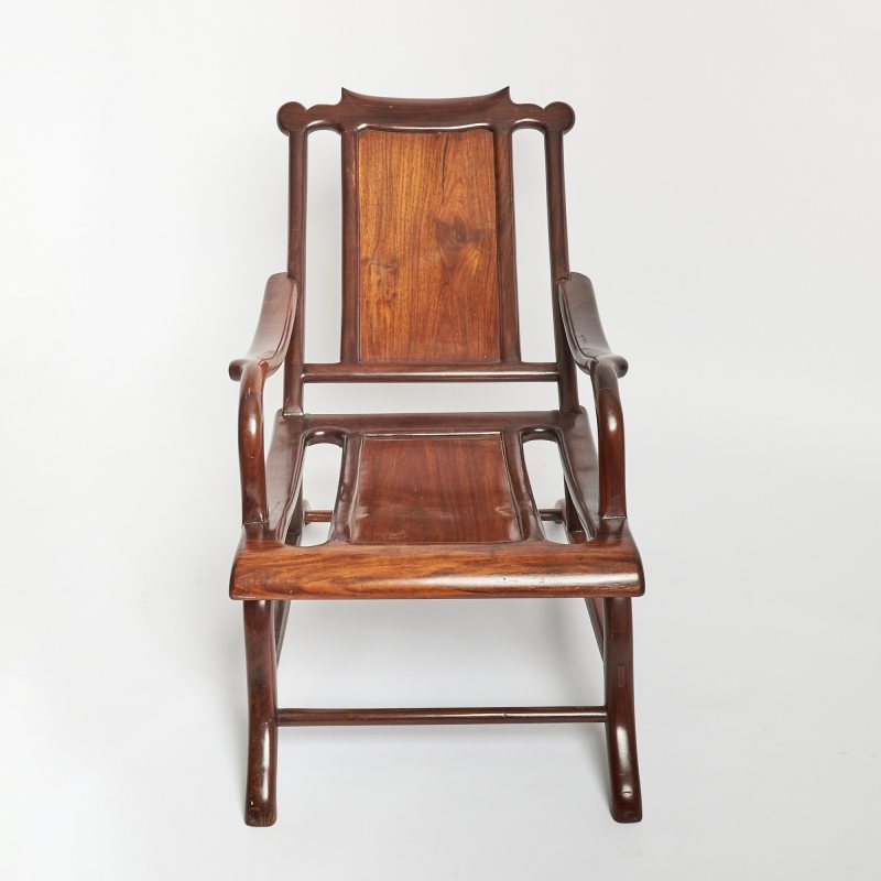 A Chinese Hardwood Moon Gazing Chair - 图2