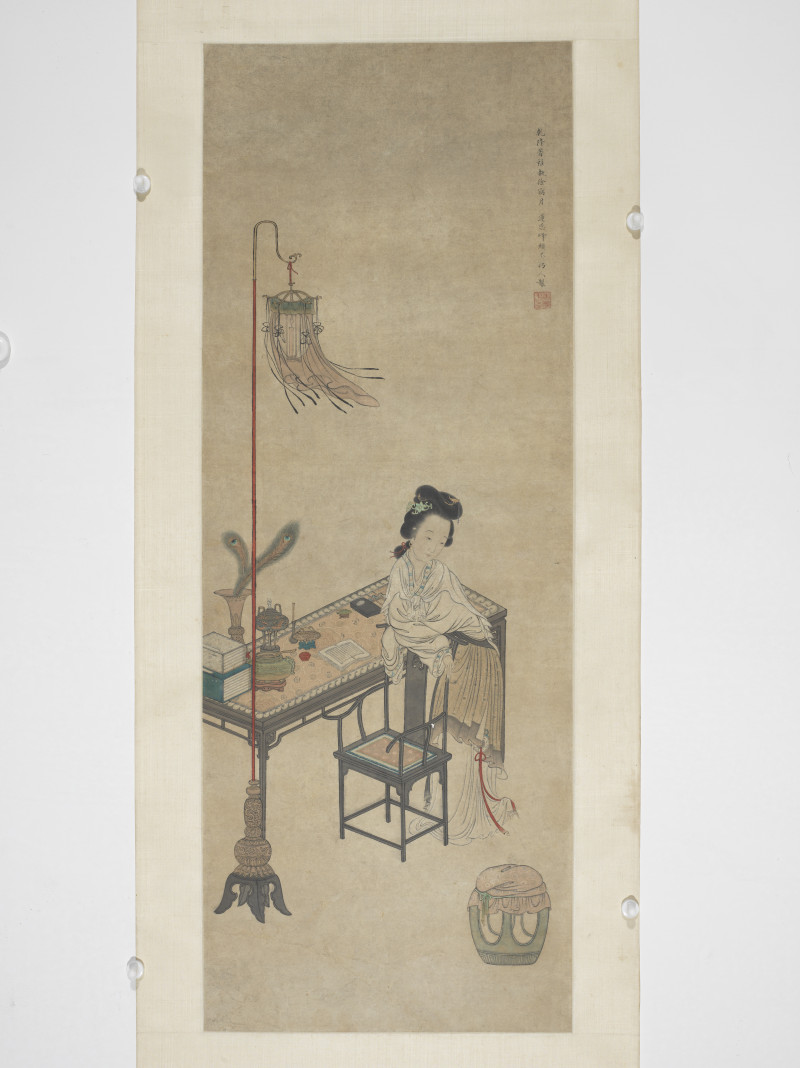1747年作 康涛  仕女图 - 图3