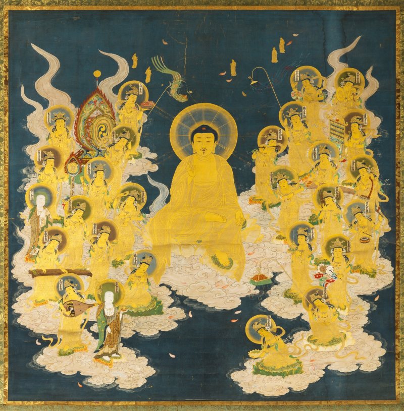 A Large and Fine Japanese School Buddhist Painting - 图2