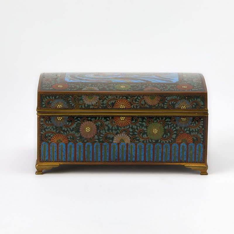 A Japanese Cloisonne Enamel Box - 图5