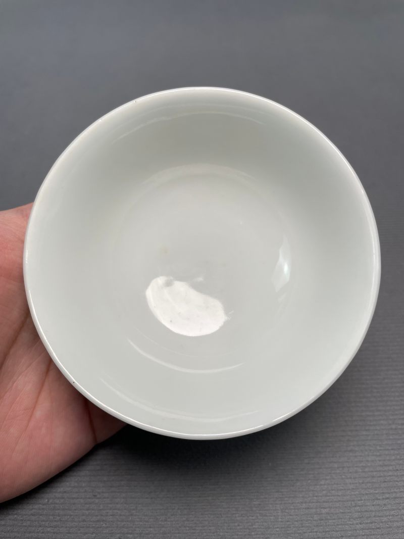 民国 粉彩松石绿地瓜果纹茶园（一对） - 图18