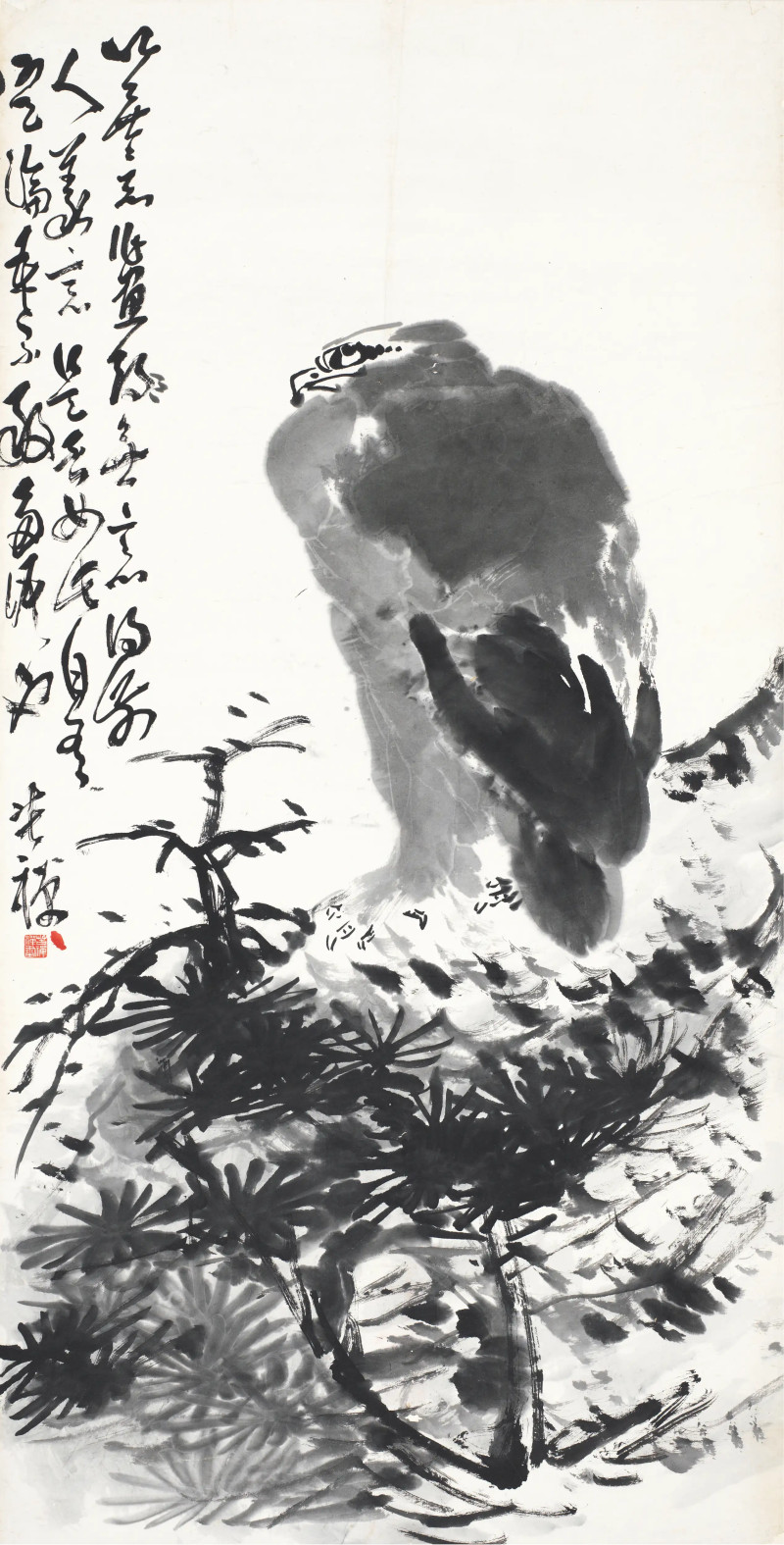 李苦禅  英雄图