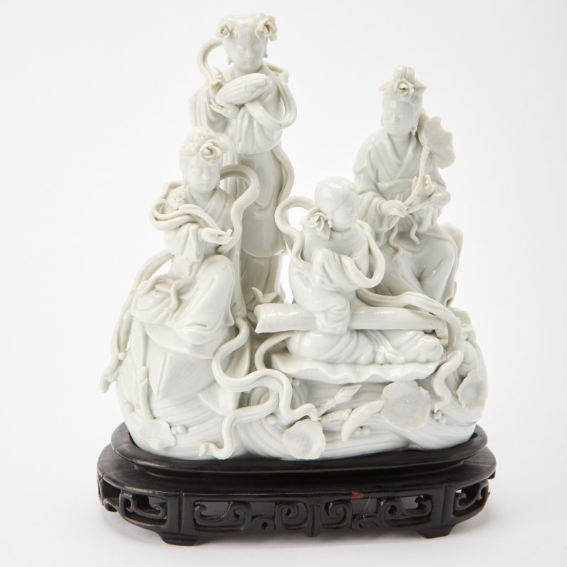 Two Chinese Dehua Porcelain Figural Groupings - 图2