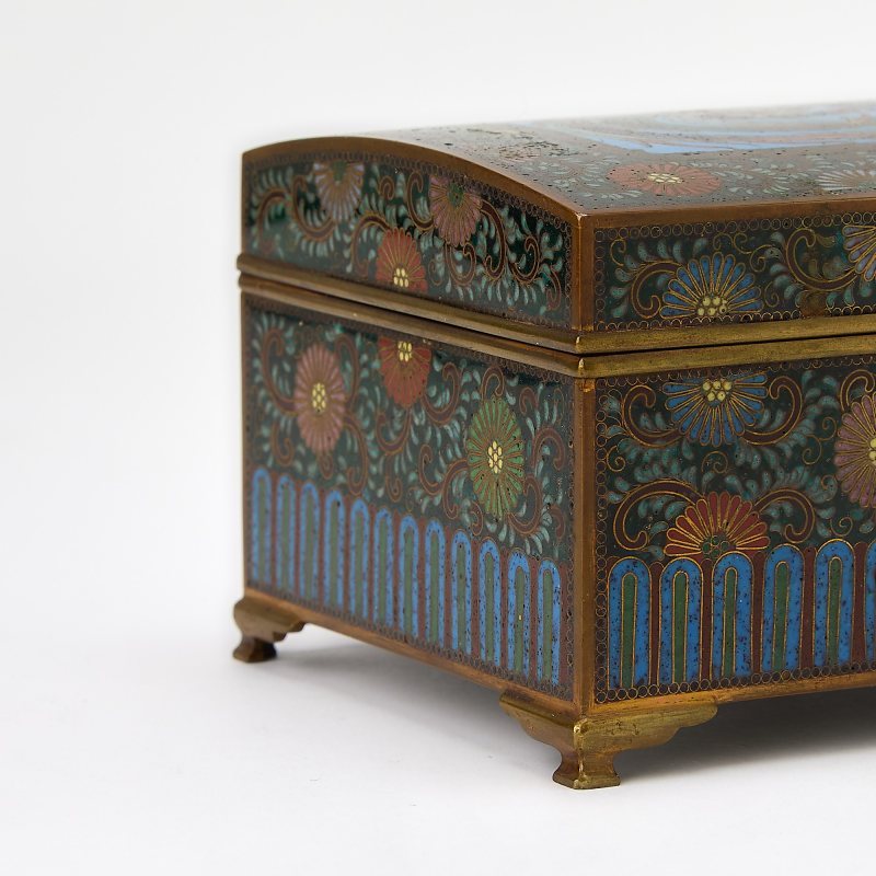 A Japanese Cloisonne Enamel Box - 图7