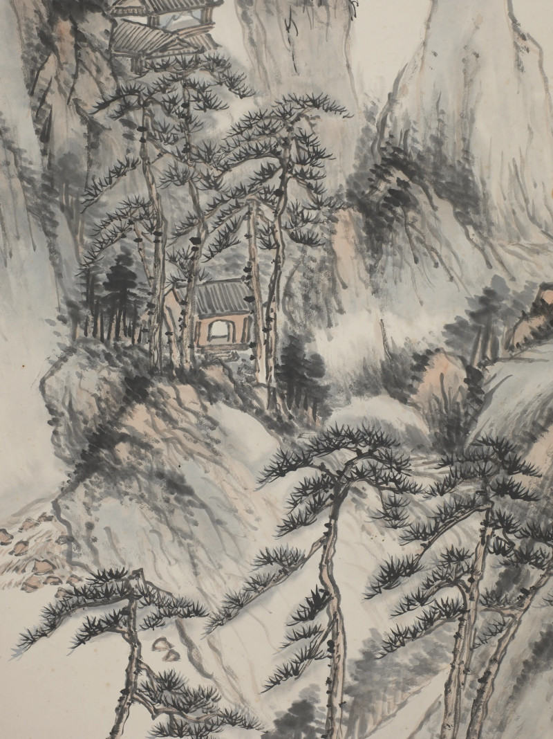 汤涤 1933年作 山高水长 - 图7