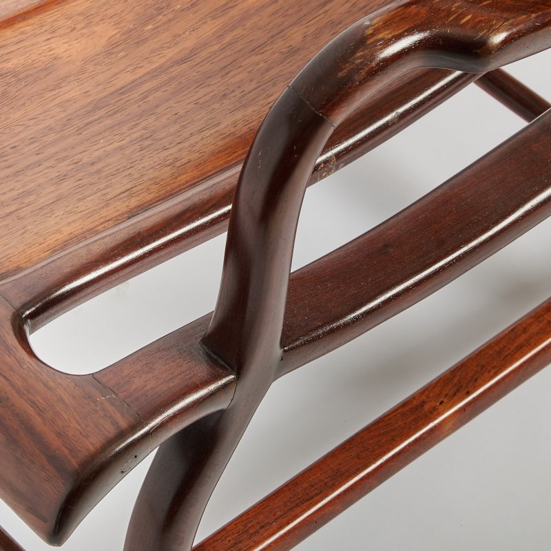 A Chinese Hardwood Moon Gazing Chair - 图6