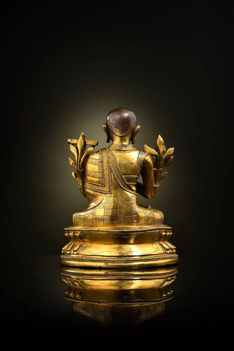 清康熙（1661-1722年） 宗喀巴像 - 图2