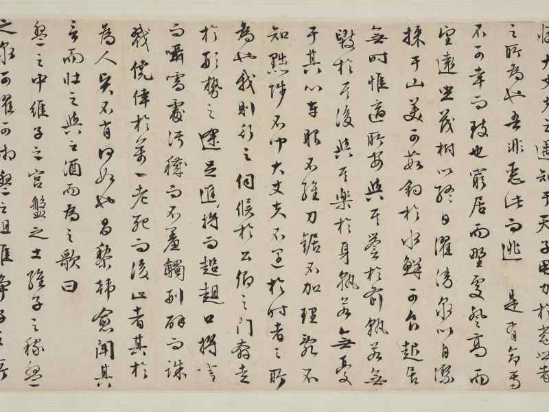 文徵明 1552年作  行书韩愈《送李愿归盘谷序》卷 - 图8