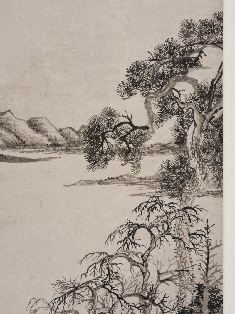 王翚 1706年作  陶圃松柏 - 图7