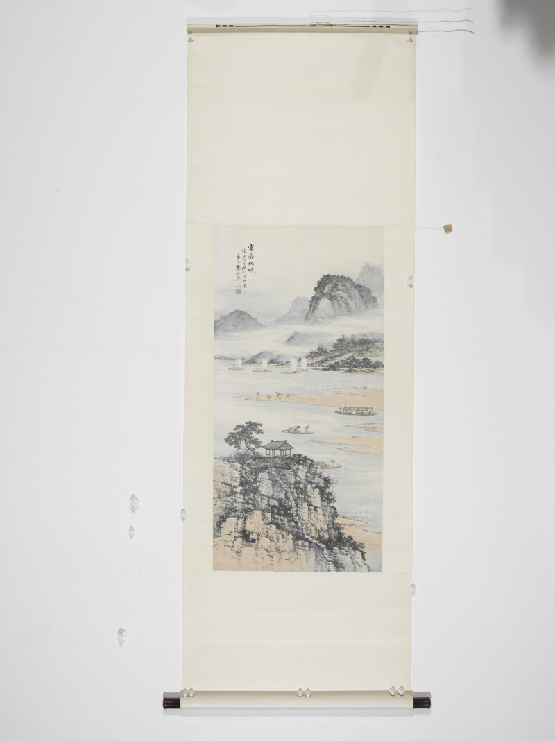 袁松年 1940年作 富春烟晓 - 图2