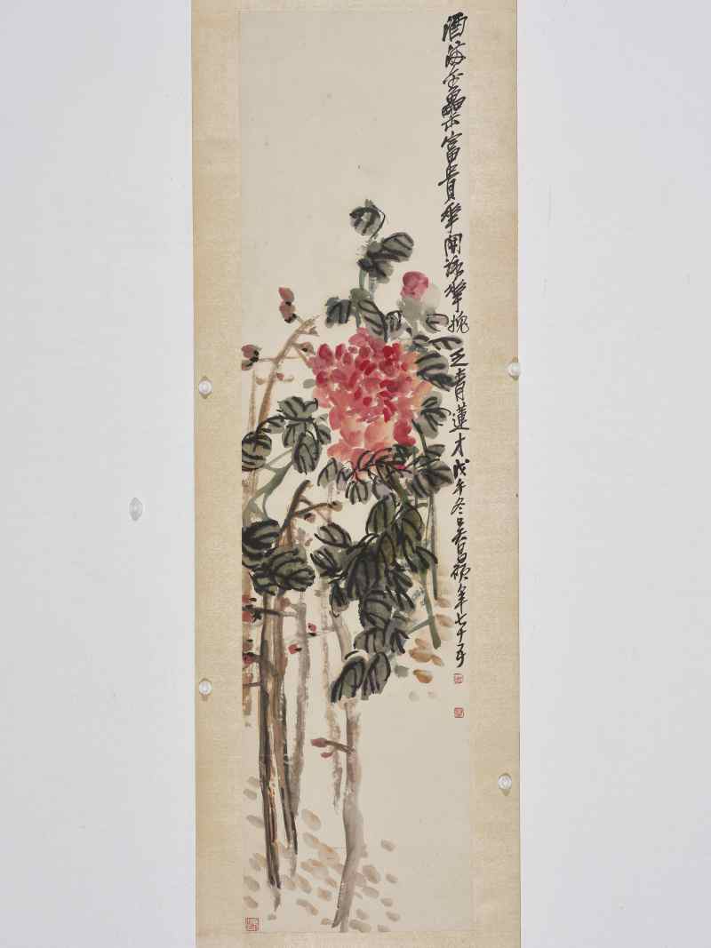 吴昌硕 1918年作 富贵花开 - 图3