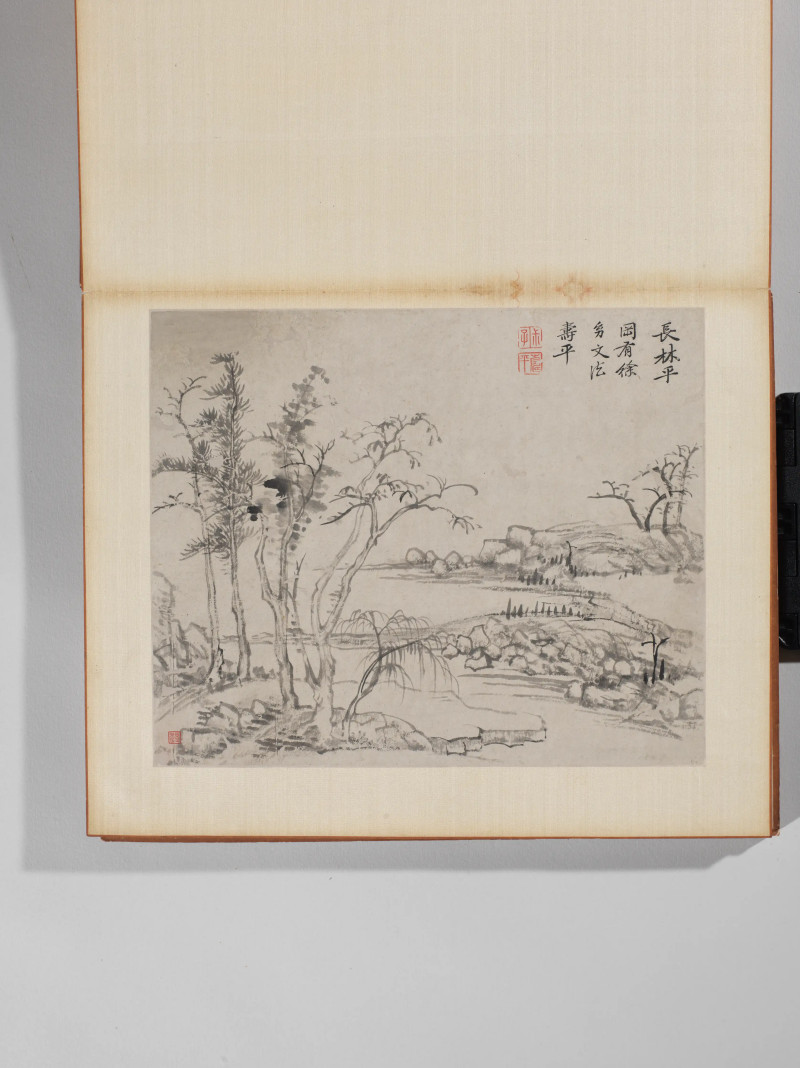恽南田  山水册 - 图3