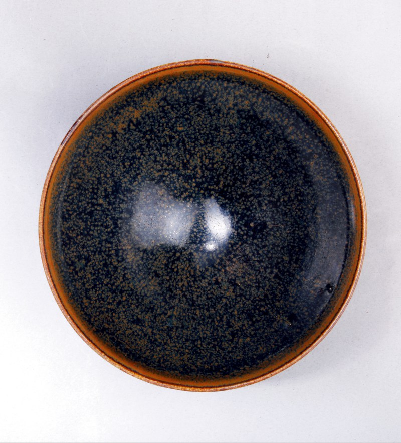 明 黑釉油滴盏