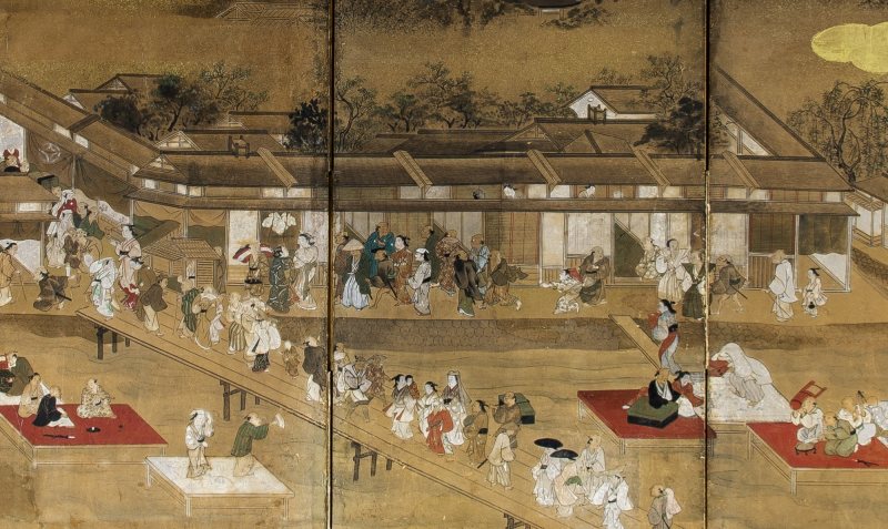 A Japanese Six-Fold Byobu Screen - 图2