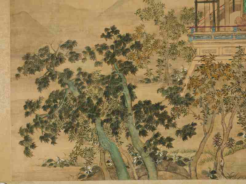 张淮、施静  十二月行乐图卷 - 图35