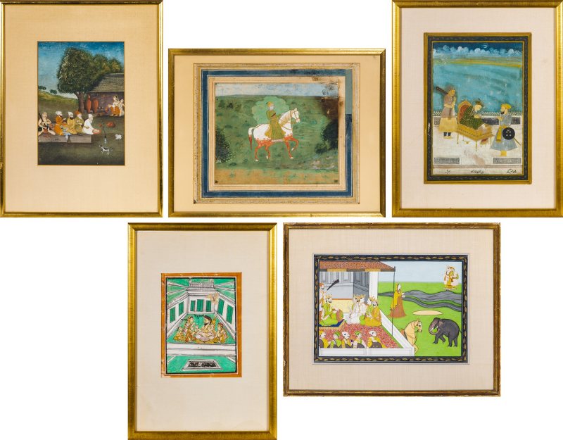 Five Indian School Paintings - 图1