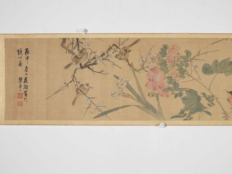陈嘉言 1656年作 四季花鸟图卷 - 图3