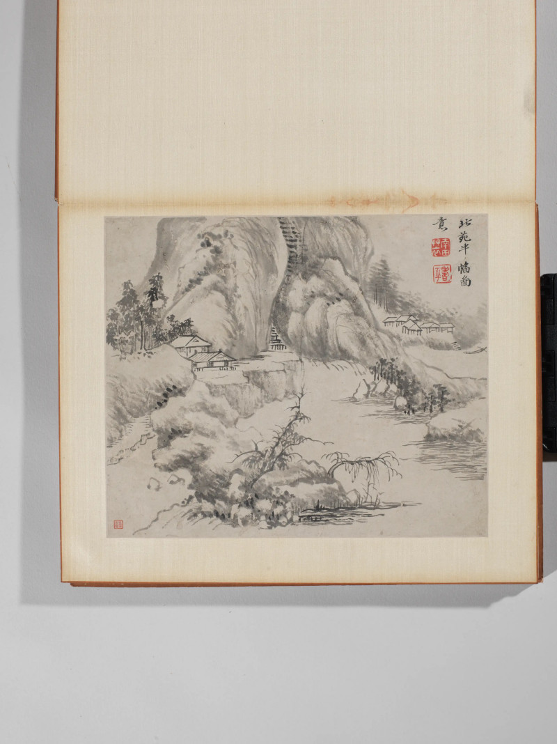 恽南田  山水册 - 图5