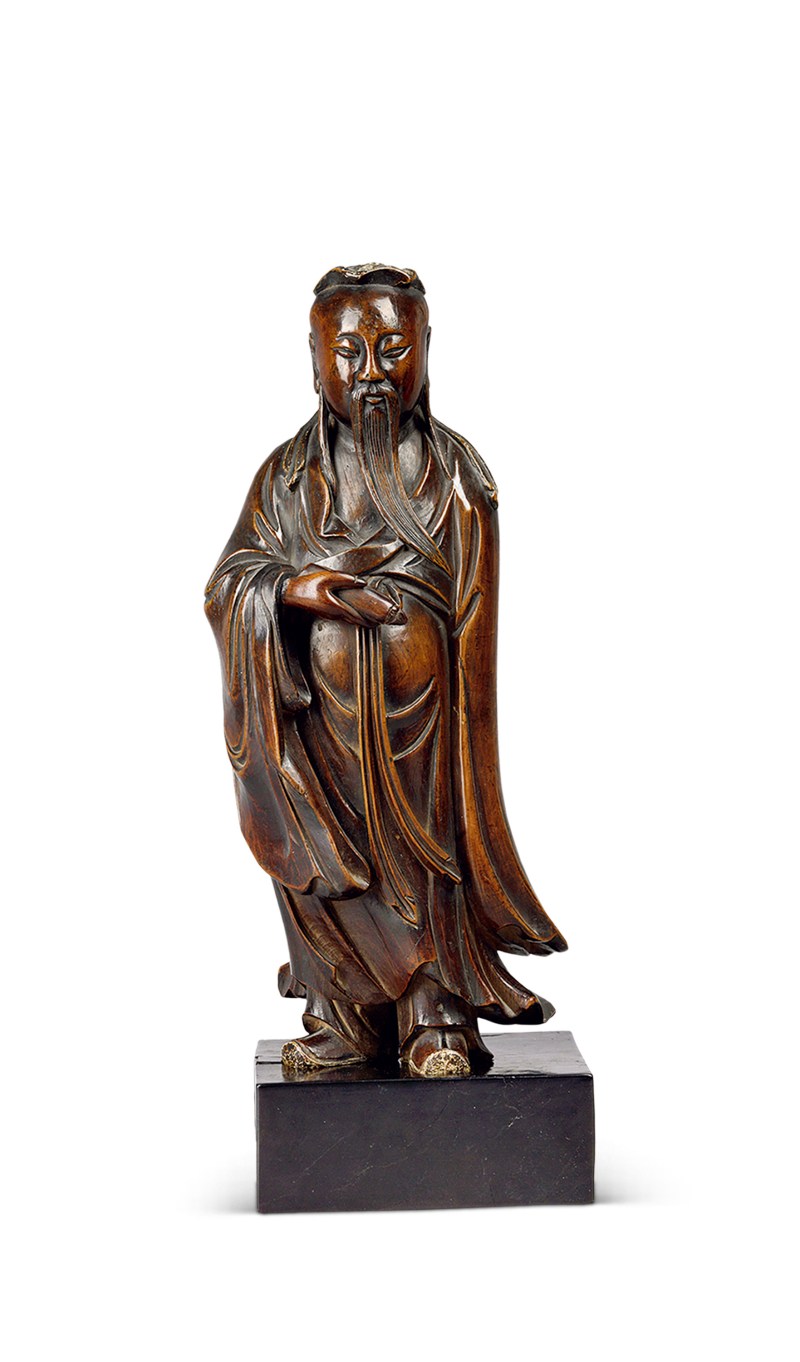 明 红豆杉高士像 - 图1