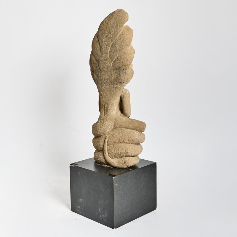A Thai Carved Stone Figure of Buddha Muchalinda - 图6