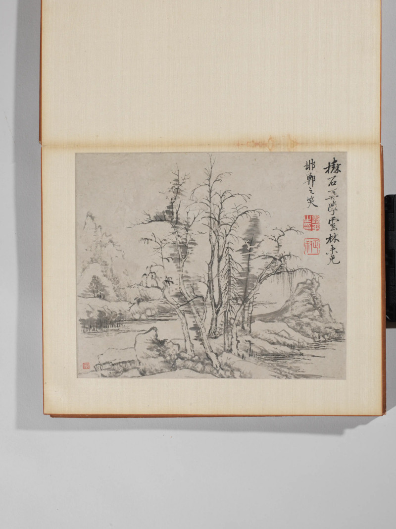 恽南田  山水册 - 图6