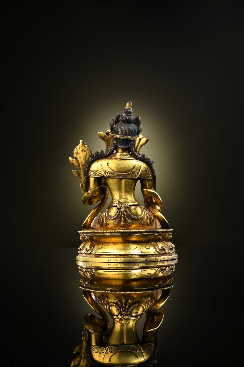清康熙（1661-1722年） 白度母像 - 图2