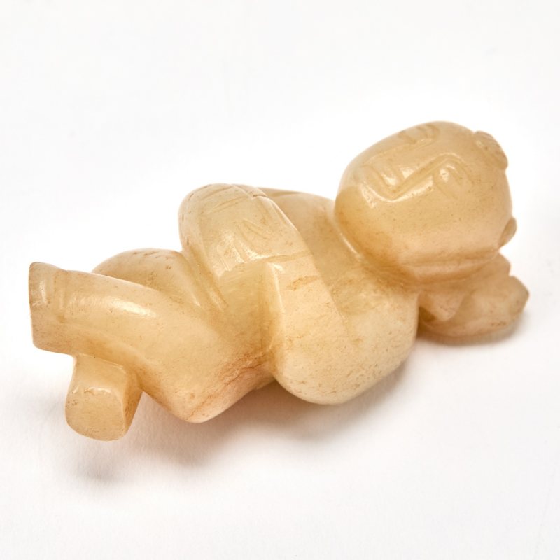 A Chinese Jade Figure of a Boy - 图4