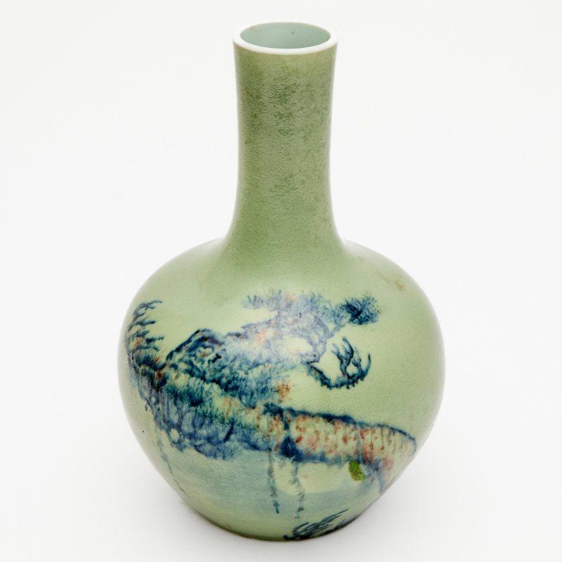 A Chinese Celadon Glazed Porcelain Bottle Vase - 图3