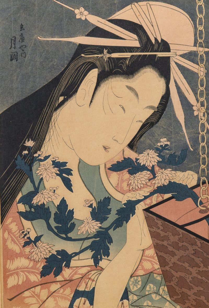 A Japanese Ukiyo-e Woodblock Print after Ichirakutei Eisui - 图2