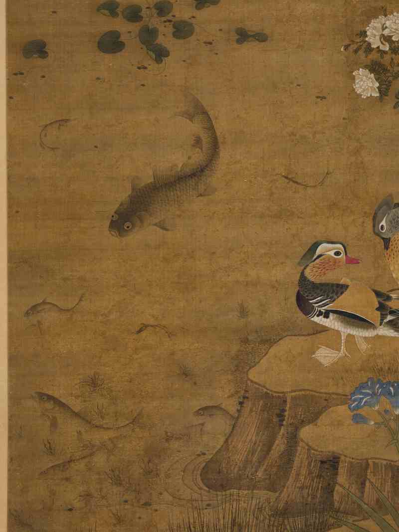戴福  春池禽鱼图 - 图9