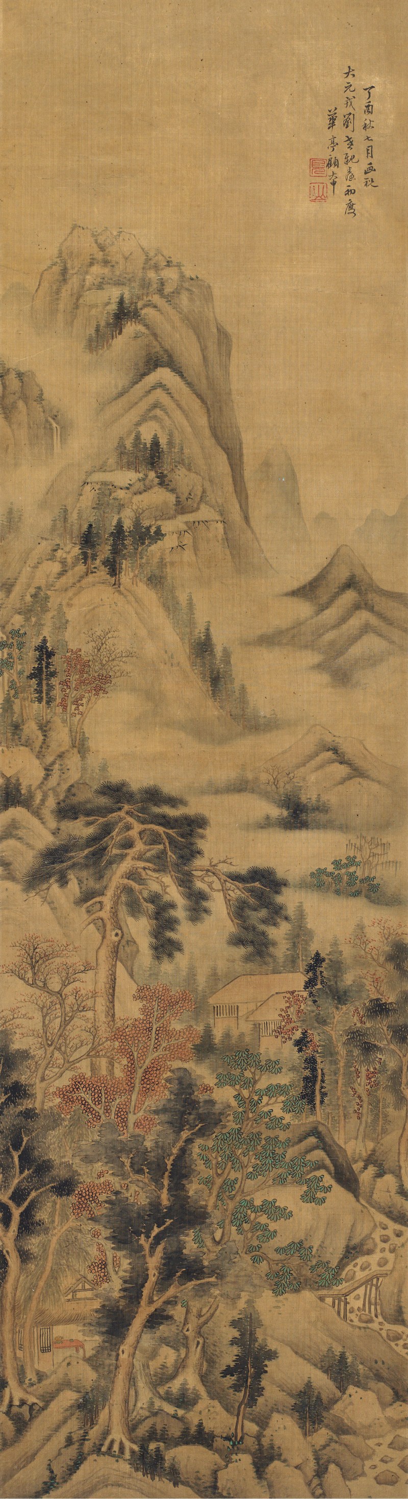 顾大申 1657年作 山居图