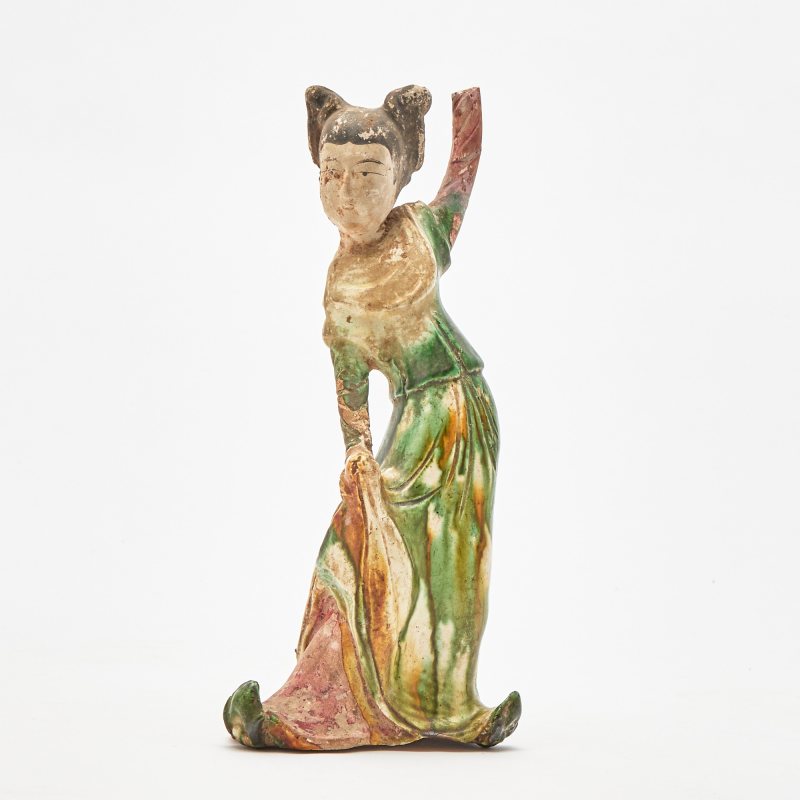 A Chinese Sancai-Glazed Pottery Figure