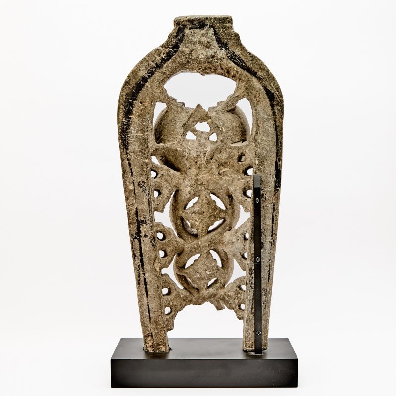 An Indian Carved Stone Stele of Siva with Cobras - 图6