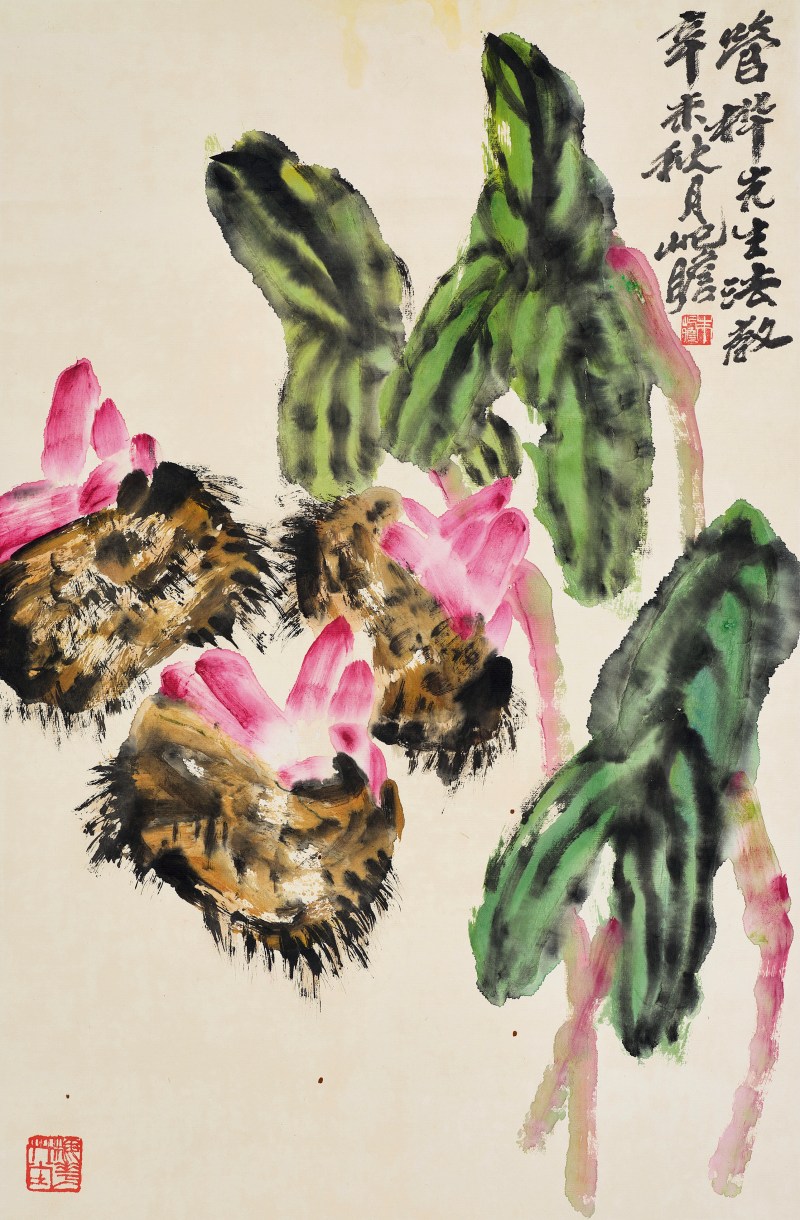 朱屺瞻 1991年作 花卉