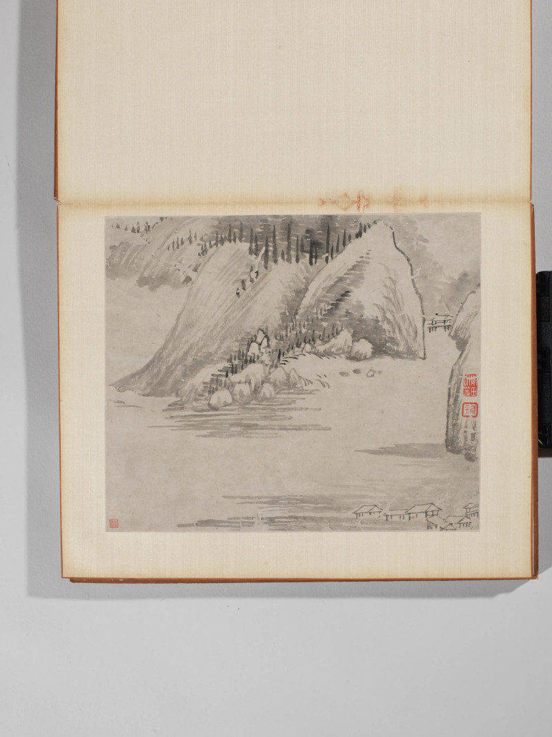 恽南田  山水册 - 图8
