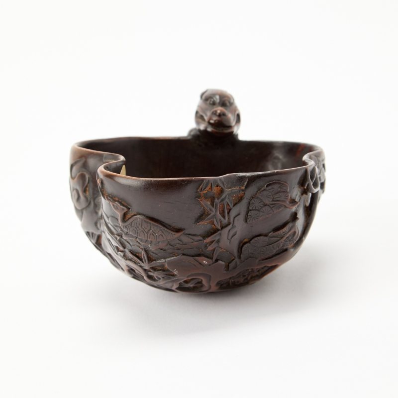 A Chinese Carved Boxwood Cup - 图3