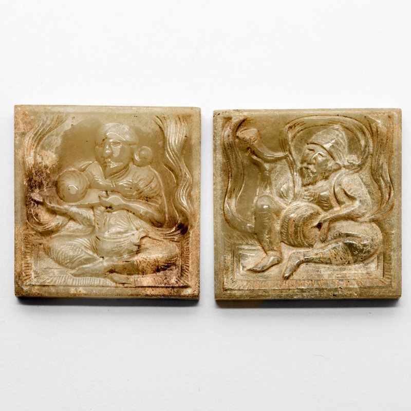 Two Chinese Jade Belt Plaques