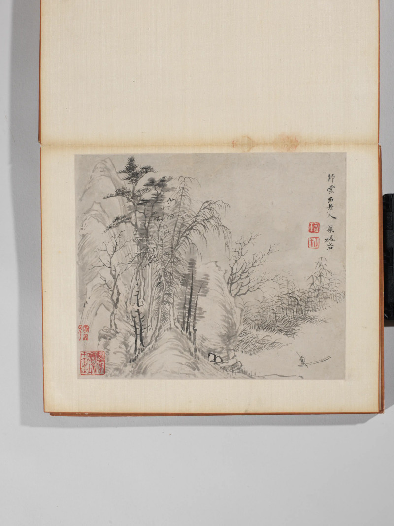 恽南田  山水册 - 图9