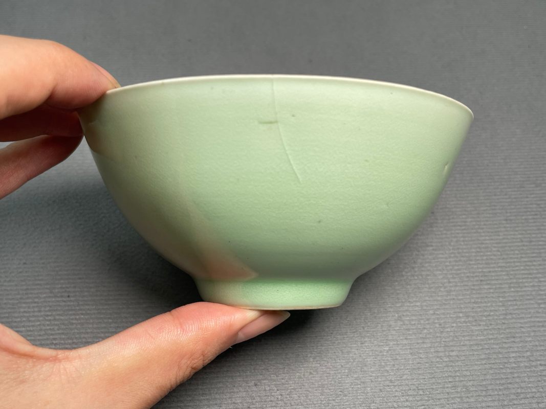 清中期 豆青釉茶园 - 图4