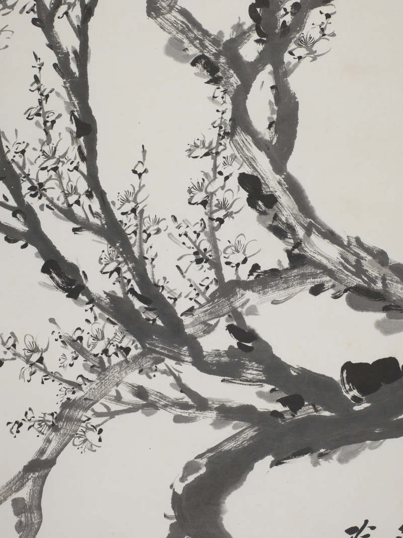 金心兰 1903年作 梅花四屏 - 图17