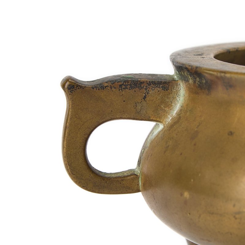 A Chinese Parcel-Gilt Bronze Censer - 图4