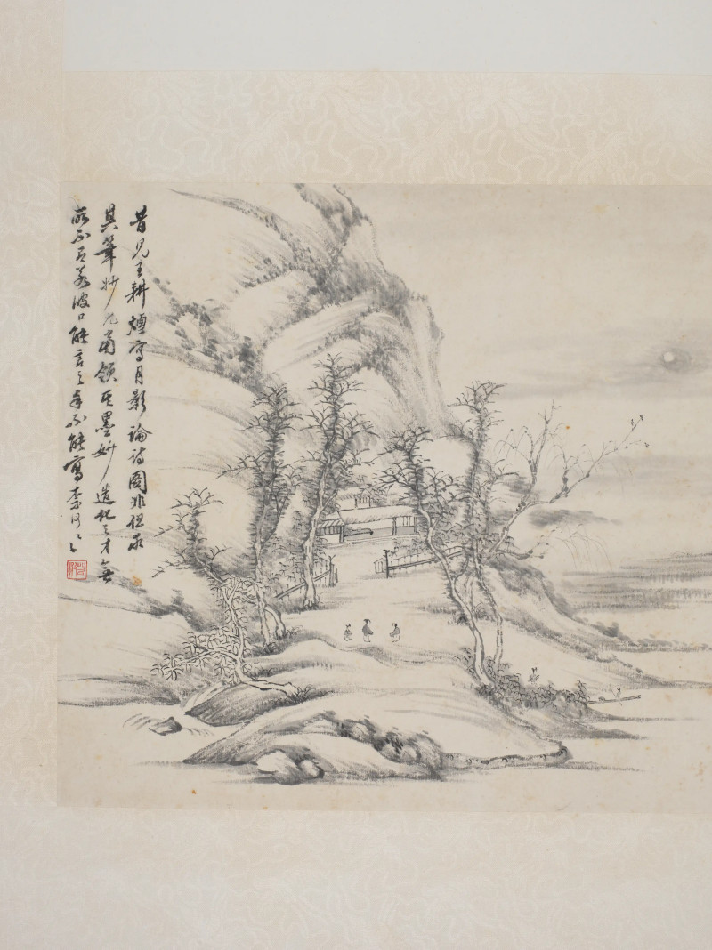 顾沄 1888年画*1989年书 山水八屏 - 图13