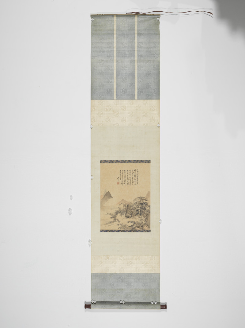 吴琴木 1933年作 涧壑听松 - 图2