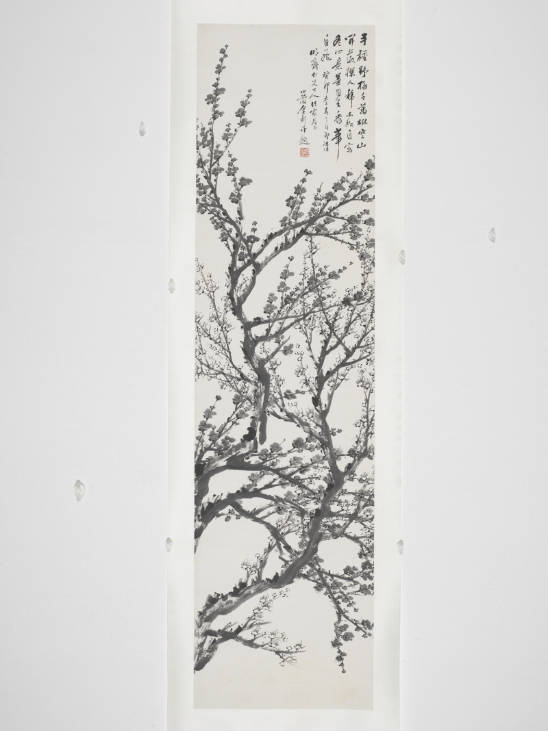 金心兰 1903年作 梅花四屏 - 图8
