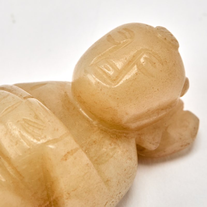 A Chinese Jade Figure of a Boy - 图5